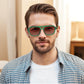 商品图片 49 | B0DSH2BVX5 | FEISEDY Polarized Aviator Sunglasses Men Women, Retro 70s Style Design - UV400 Protection, Driving & Daily Wear B0203