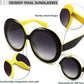 商品图片 11 | B0C7ZVD4MD | FEISEDY Oval Oversized Trendy Sunglasses Women Men Stylish Retro Big Frame Vacation Sun Glasees UV400 Protection B0017