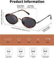 ÉÌƷͼƬ 41 | B0H2XM1HNJ | FEISEDY 90s Retro Oval Cat Eye Sunglasses UV400 Small Face B0450