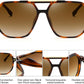 商品图片 25 | B0H71K72HH | FEISEDY Retro Aviator Sunglasses for Women Men 70s Square Sun Glasses B0281