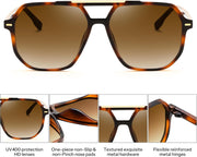 ÉÌƷͼƬ 25 | B0H71K72HH | FEISEDY Retro Aviator Sunglasses for Women Men 70s Square Sun Glasses B0281