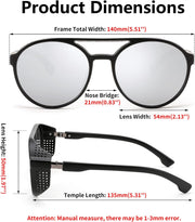 ÉÌƷͼƬ 42 | B0B6HWK6X1 | FEISEDY Classic Steampunk Sunglasses for Men Women Retro Round Gothic Shades Eyewear UV400 Protection B2957