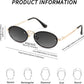 商品图片 11 | B0DGPQ2BTK | FEISEDY Retro Oval Sunglasses for Women Men Trendy Sun Glasses Classic Metal Shades UV400 Protection B0245