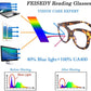 商品图片 18 | B082SVW71F | FEISEDY Retro Reading Glasses Thick Square Big Frame Blue Light Blocking Lens Anti Glare Digital Eyestrain B2534