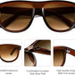商品图片 4 | B0D8JDCTKS | FEISEDY Square Sunglasses for Women Men Unisex Curved Style Shades Designer Sun Glasses B0214