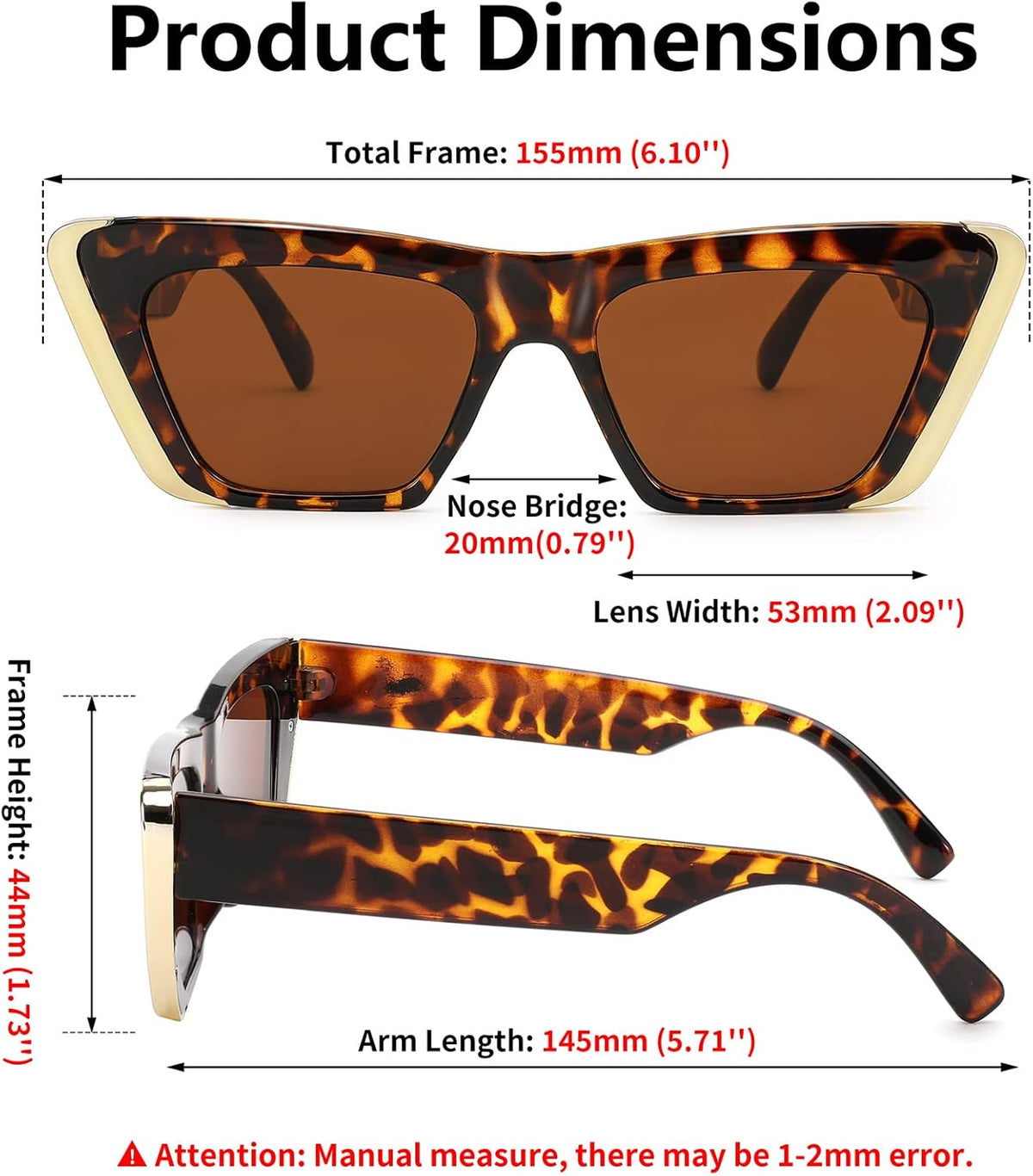 ÉÌƷͼƬ 14 | B0BFJ162P8 | FEISEDY Retro Sunglasses for Women Men Vintage Cat Eye Fashion Metal Square 70s Frame Classic UV Protection Sun Glasses B2966