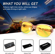 ÉÌƷͼƬ 94 | B081YY5RM3 | FEISEDY Classic Womens Night Glasses Driving Anti Glare Wrap Around Yellow Sunglasses B2548