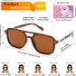 商品图片 20 | B0H2V9BFS5 | FEISEDY Retro Polarized Aviator Square Sunglasses for Women Men UV400 B0357