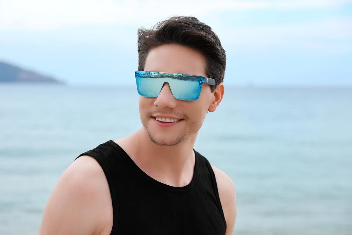 ÉÌƷͼƬ 66 | B0BZ4J86KV | FEISEDY Polarized Sunglasses for Men, Z87 Oversized Square Flat Top B2990