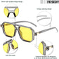 商品图片 112 | B09YTJ4FQZ | FEISEDY Vintage Square 70s Flat Aviator Sunglasses Women Men Classic Retro Stylish Frame UV400 Sunglasses B2622