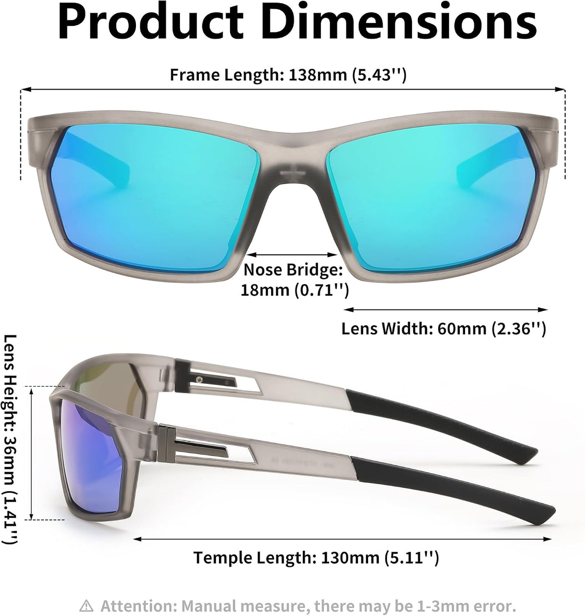 ÉÌƷͼƬ 20 | B0CWV23RCP | FEISEDY Polarized Sports Sunglasses for Men Women Youth Baseball Cycling Running Glasses UV400 Protection B0135