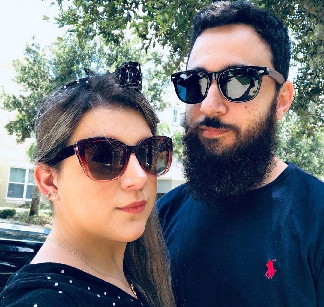 商品图片 33 | B07J2YHS4L | FEISEDY Polarized Wood Sunglasses Women Men HD UV400 Driving Fishing Golf Sunglasses B2448