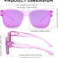 商品图片 39 | B0GQH1CMTJ | FEISEDY Fit Over Glasses Polarized Sunglasses Oversized Square UV400 B0250