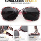 商品图片 10 | B0FZKDK786 | FEISEDY Polarized Sunglasses for Women Classic Vintage UV400 Shade | Trendy Square Wraparound Ladies Sun Glasses B0309