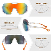 ÉÌƷͼƬ 17 | B0CQT2FXLN | FEISEDY Sunglasses Men Women Oversized Fashion Sports Baseball Fishing Skiing Running Golf Adults Teens Half Frame B0012