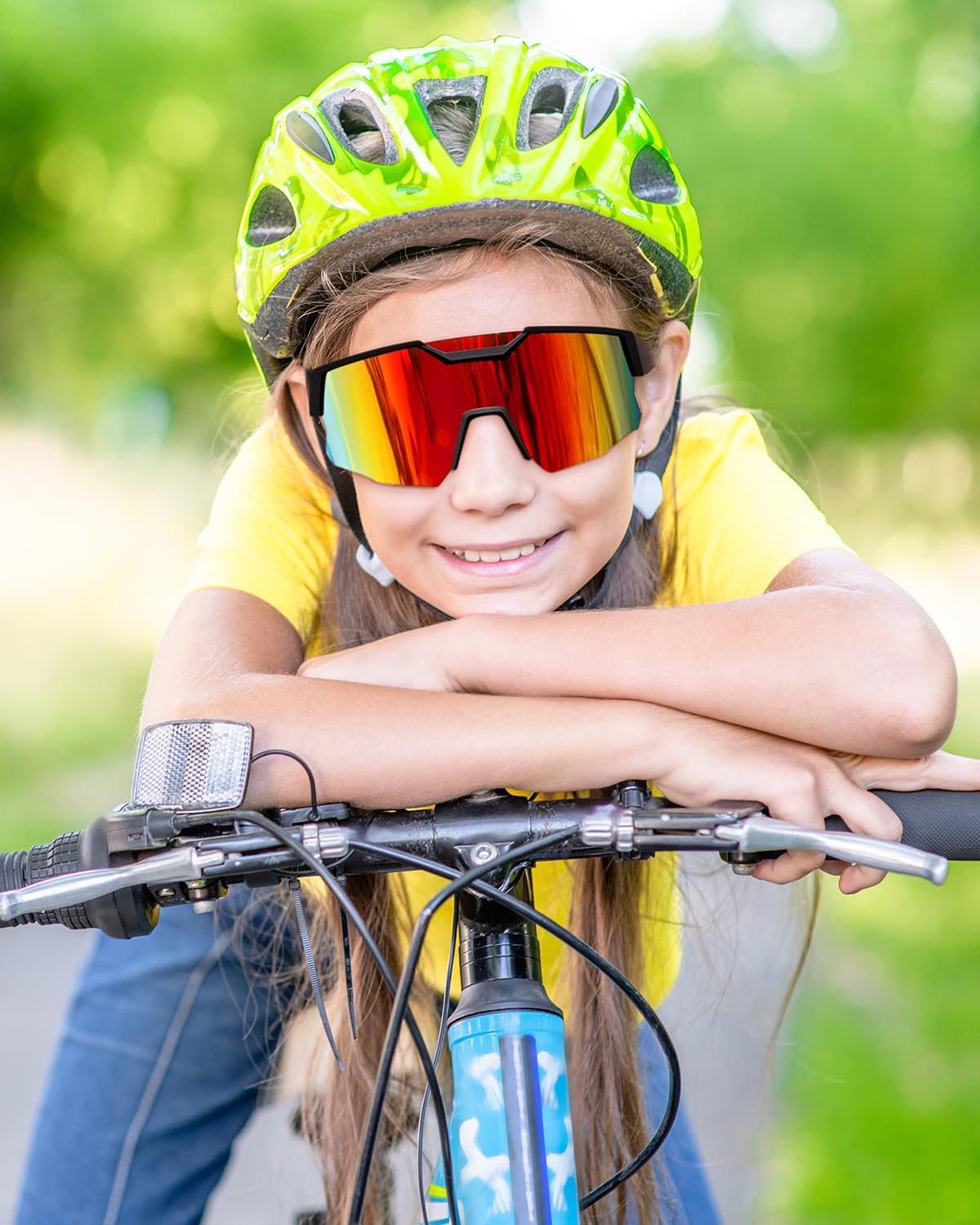 商品图片 17 | B0D78P6WRV | FEISEDY Kids Teens Baseball Polarized Sunglasses Sports Cycling Glasses for Youth Boys Girls Age 8-16 B0157