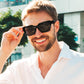 商品图片 16 | B0CWH35L5W | FEISEDY Square Fashion Sunglasses for Men Women Trendy Chunky Rectangle Sun Glasses Designer Style Shades B0107