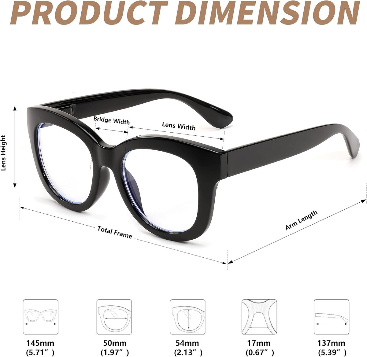 ÉÌƷͼƬ 11 | B0DSP9ZRGV | FEISEDY Retro Blue Light Glasses for Women Men, Thick Square Glasses Blue Light Blocking, Anti Glare Digital &Eyestrain B0278