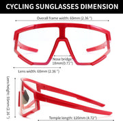 ÉÌƷͼƬ 21 | B0DFMBL68F | FEISEDY Photochromic Sports Sunglasses for Men Women Night Vision Cycling Driving Running Glasses B0233