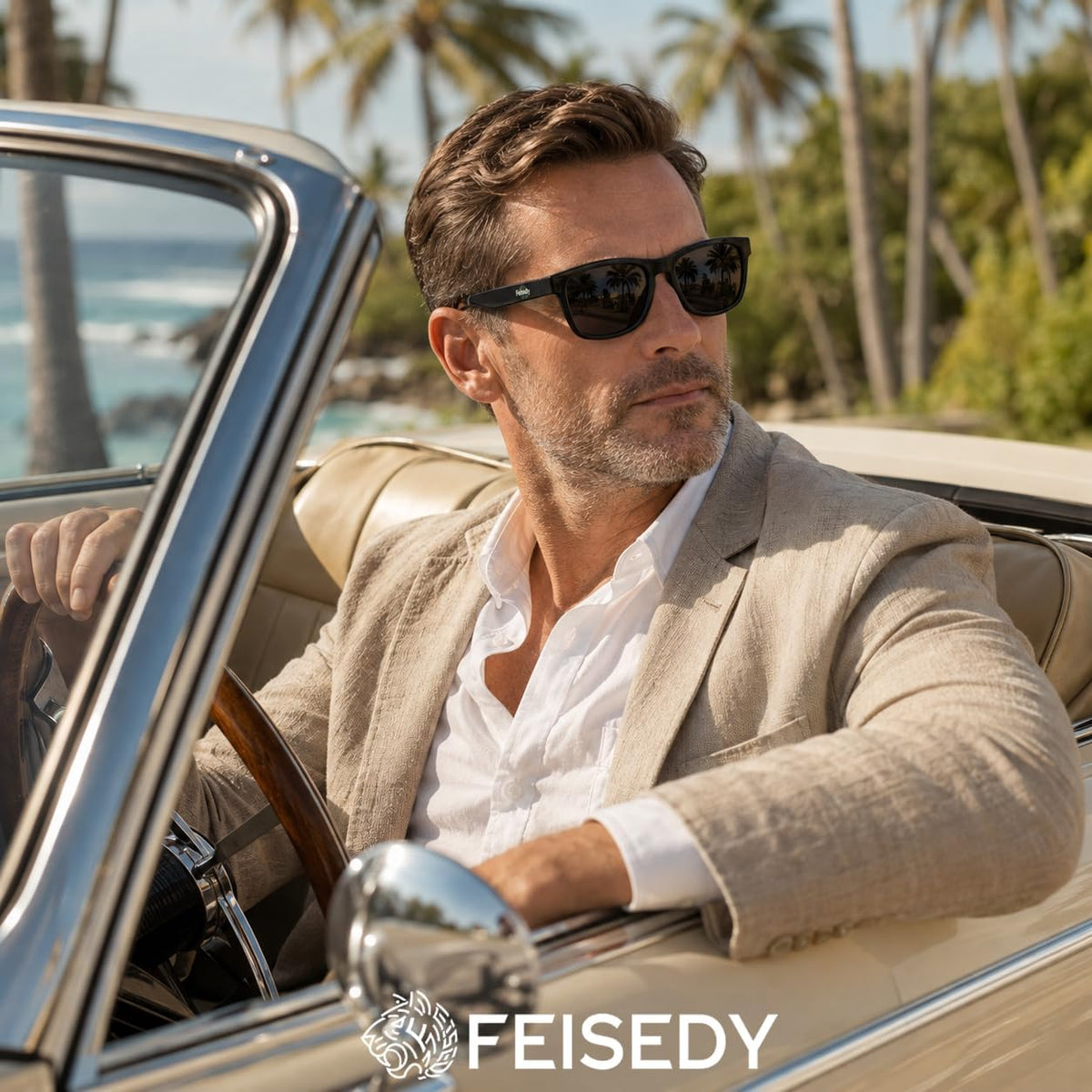 商品图片 3 | B0HFJF1ZXG | FEISEDY Polarized Sunglasses Women Men Sports Lightweight Sun Glasses B1423
