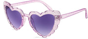 007 Silver-flash | Gradient Purple Lens / 53 Millimeters | B0CHHJ9P7K | FEISEDY Love Heart Shaped Sunglasses for Women Trendy Retro Cat Eye Mod Style Stylish Glasses B2336