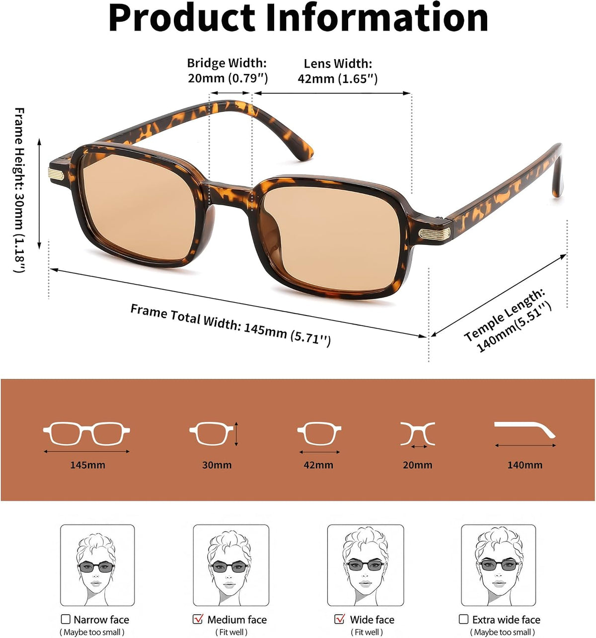 ÉÌƷͼƬ 20 | B0H1B921MS | FEISEDY Trendy Rectangle Sunglasses Womens Mens Narrow Square Shades B0449