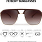 商品图片 6 | B08N6H71ST | FEISEDY Polarized Sunglasses UV400 Protection Square Frame Lightweight Eyewear for Men B2699