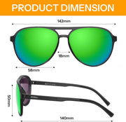 ÉÌƷͼƬ 18 | B0GVSV8P8S | FEISEDY Polarized Aviator Sunglasses for Men Women Trendy Sports TR90 B0378