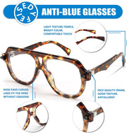 ÉÌƷͼƬ 29 | B0CFFB9X5W | FEISEDY Aviator Frame Glasses for Women Men Blue Light Blocking Glasses Anti Glare Computer Eyeglasses B0039