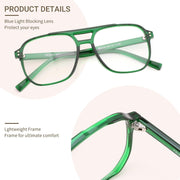 ÉÌƷͼƬ 21 | B0FWXP2WB7 | FEISEDY Fashion Aviator Blue Light Reading Glasses for Woman Men B0318