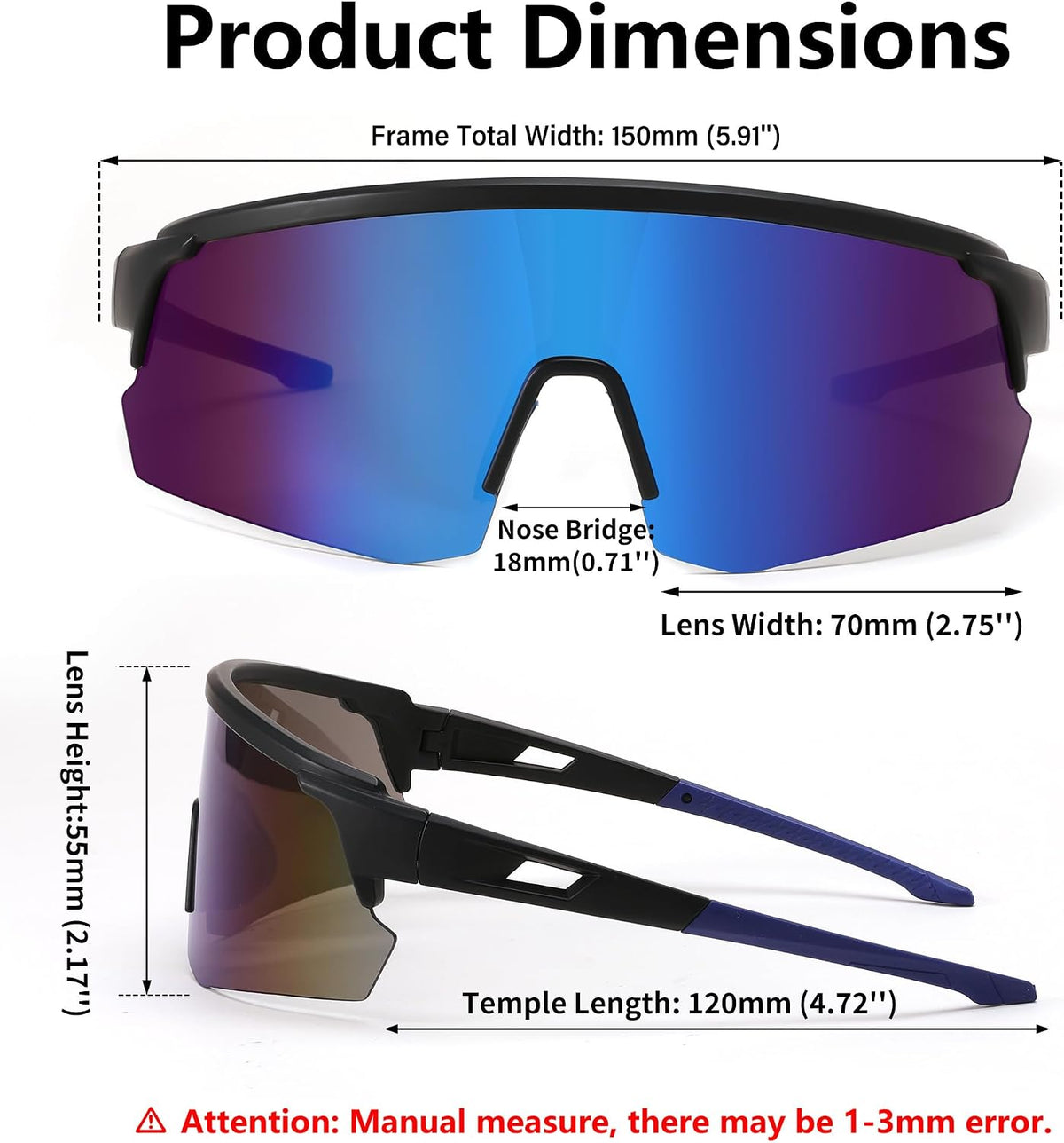 ÉÌƷͼƬ 31 | B0CSDCDBR7 | FEISEDY Cycling Sunglasses for Men Women, Sports Glasses for Youth Running Baseball Shades UV400 Protection B0108