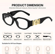 ÉÌƷͼƬ 6 | B0G34Q5S98 | FEISEDY Retro Trendy Narrow Blue Light Glasses for Women Men B0316