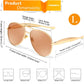 商品图片 21 | B0FKML2SSC | FEISEDY Oversized Aviator Sunglasses Women Men - Retro Gold Metal Chunky Frame, UV400 for Driving & Daily Wear B0311