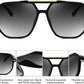 商品图片 5 | B0H71K72HH | FEISEDY Retro Aviator Sunglasses for Women Men 70s Square Sun Glasses B0281