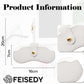商品图片 11 | B0FMY27LR3 | FEISEDY Sunglass Case, 2Pcs Soft Leather Eyeglass Cases for Women | Slim Portable Glasses Holder, with Button-Closure Wrist Strap for Travel & Outdoor B0308