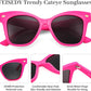 商品图片 19 | B0CJNSZC8B | FEISEDY Trendy Polarized Sunglasses, Retro Cateye Frame for Women, UV400 Protection Shades B0009