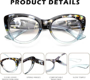 商品图片 19 | B0DFPWRH8W | FEISEDY Cat-Eye Blue Light Reading Glasses for Women Thick Fashion Anti- Glare Digital Eyestrain Readers B0230
