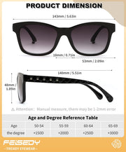 ÉÌƷͼƬ 5 | B0GT8FYMN9 | FEISEDY Bifocal Reading Sunglasses for Women, Trendy Sunglasse Readers, Outdoor Reader Sun Glasses, UV400 Protection B0354
