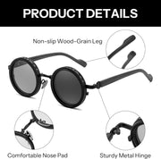 ÉÌƷͼƬ 3 | B0GG9L2R9Z | FEISEDY Adjustable Polarized Sunglasses Round ND TAC Lenses UV400 B0380