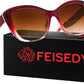 Gradual Burgundy / 1.5 x | B0GSZXL6NJ | FEISEDY Cat Eye Bifocal Sunglasses Reader for Women UV400 Protection B0352