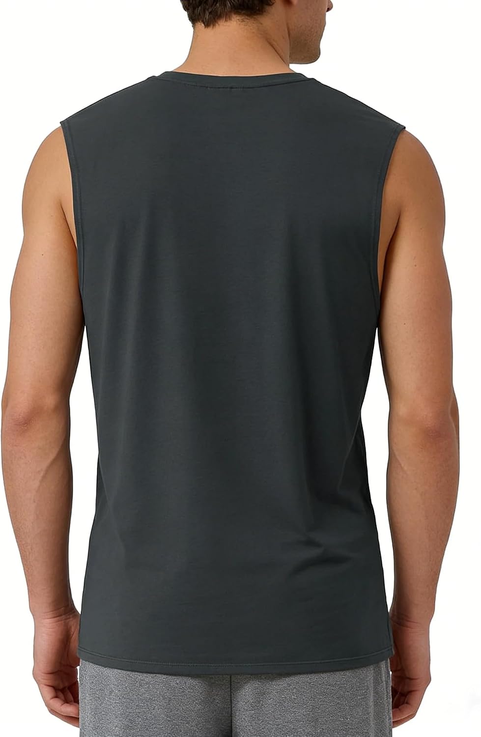 商品图片 10 | B0GLPZ77BT | Men's Tank Top - Quick-Dry Breathable Sleeveless Shirt for Gym Running Workout, Loose Fit Round Neck Active Undershirt