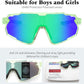 商品图片 34 | B0D6XZ67Q2 | FEISEDY Kids Teens Baseball Polarized Sunglasses Lightweight Frame UV400 Sports Cycling Shades for Boys Girls B0190