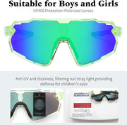 ÉÌƷͼƬ 34 | B0D6XZ67Q2 | FEISEDY Kids Teens Baseball Polarized Sunglasses Lightweight Frame UV400 Sports Cycling Shades for Boys Girls B0190