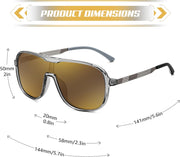 ÉÌƷͼƬ 19 | B0DSV55WLM | FEISEDY Polarized Sunglasses Men Women Mirrored One Piece Lens B0277