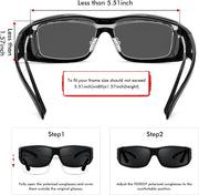 ÉÌƷͼƬ 20 | B089YRDYMP | FEISEDY Polarized Fit Over Glasses Sunglasses Men Women Wrap Around B2593