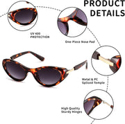 ÉÌƷͼƬ 12 | B0GX9KMP8W | FEISEDY Cat eye Sunglasses for Women and Men UV400 Protection, Retro Trendy Classic Sunnies B0436