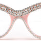 商品图片 12 | B0BLH5NHK8 | FEISEDY Diamond Blue Light Blocking Glasses Cat Eye Rhinestone Women Oversized Anti Eyestrain Computer Glasses Frame B2358