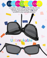 ÉÌƷͼƬ 4 | B0B3WPR65R | FEISEDY Kids Polarized Square Sunglasses for Boys Girls Vintage Shades UV Protection Trendy Classic Style Sun Glasses B2316