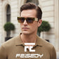 商品图片 10 | B0GD5FWDBC | FEISEDY Retro Trendy Rectangle Polarized Sunglasses for Women Men,Classic Narrow Square Sun Glasses B0314