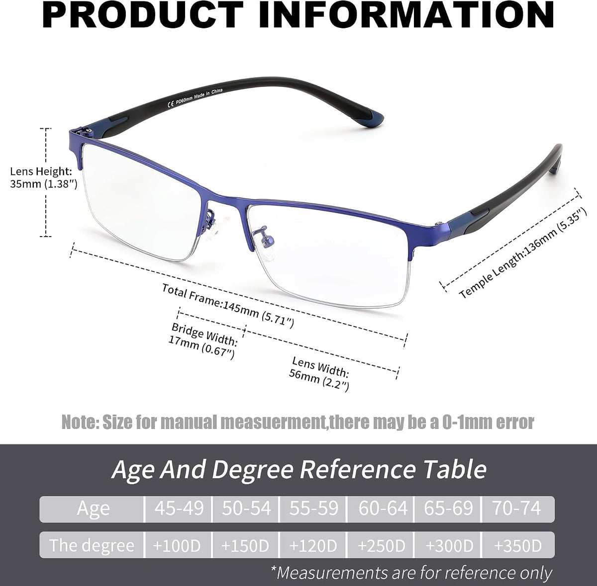 ÉÌƷͼƬ 11 | B0GKND8PKN | FEISEDY Photochromic Multifocal Progressive Reading Glasses B1388